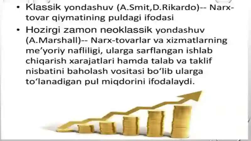 Narxning mohiyati va shakllanish xususiyati 4
