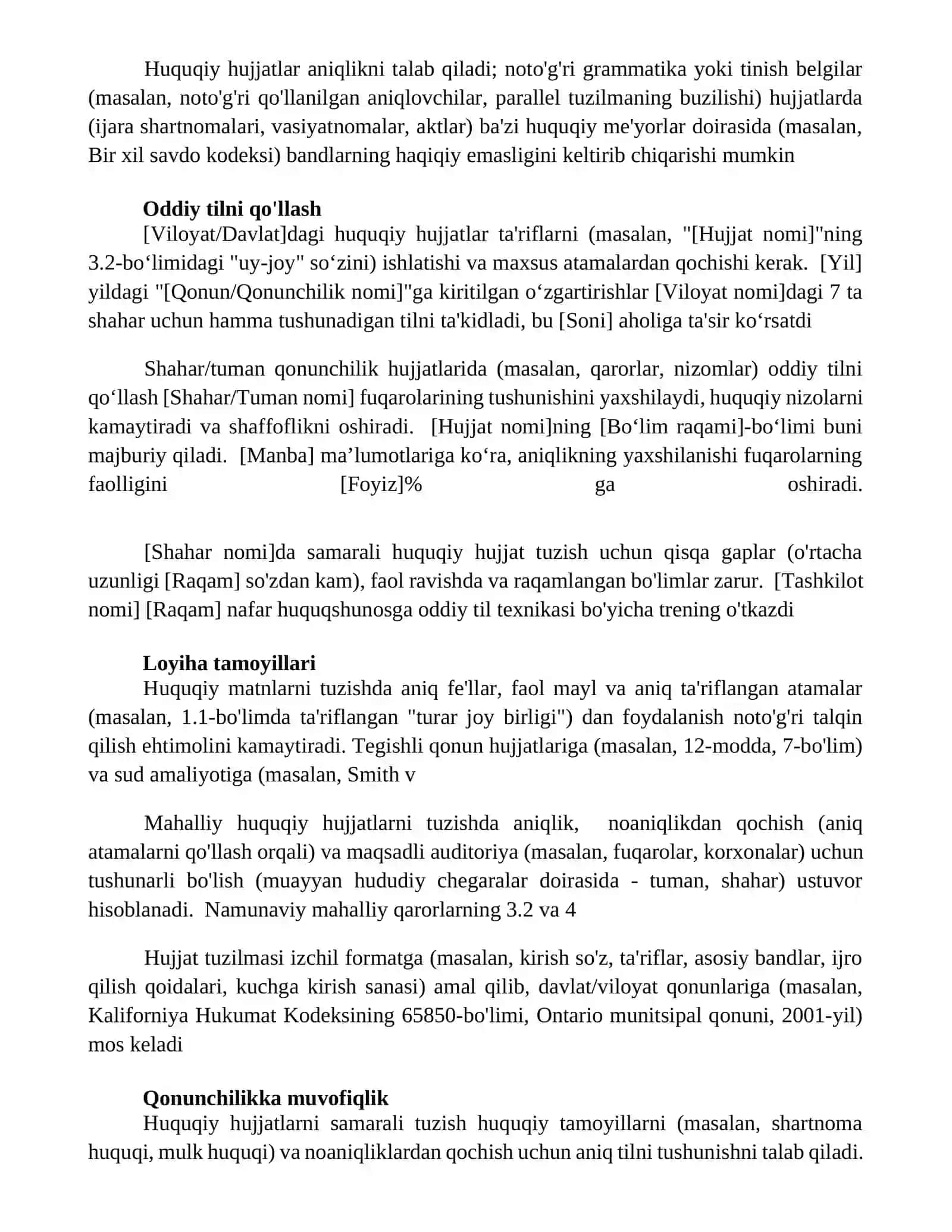 Lokal huquqiy hujjatlarining yuridik texnikasi 4