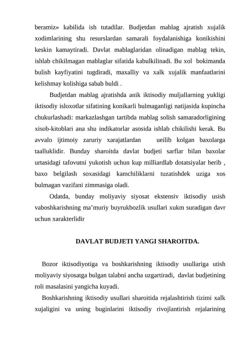 DAVLAT BYUDJETINING IJROSI VA UNING IQTISODIY TAHLILI 4