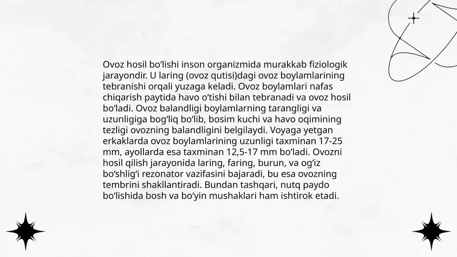 Ovoz boʻlimining tuzilishi, faoliyati va nevrologik asoslari 4