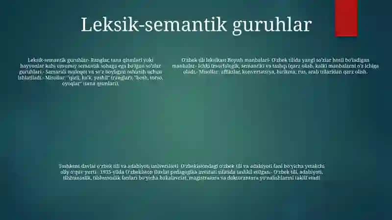 O'Zbek Tili Leksikasining Boyish Manbalari 4