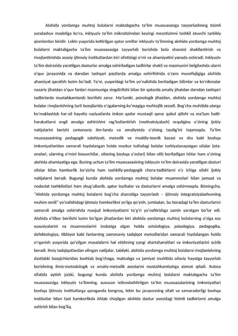 TURLI YO'NALISHLARI ILMIY TADQIQOTLARDA INKLYUZIV TALIM MUAMMOLARI O'RGANISH 4