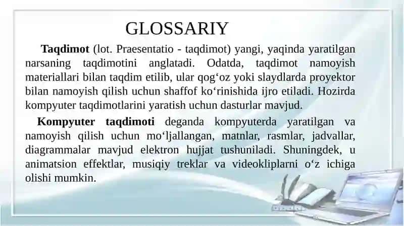 TAQDIMOTLARNI ISHLAB CHIQISHNING INSTRUMЕNTAL VOSITALARI 4