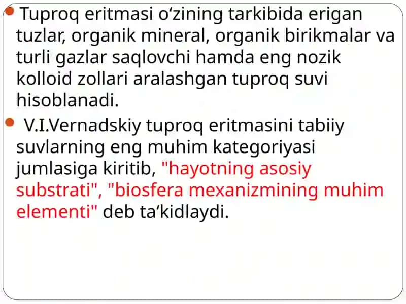 Tuproqeritmasi va Tuproqdagi Oksidlanish va Qaytarilish Jarayonlari 4