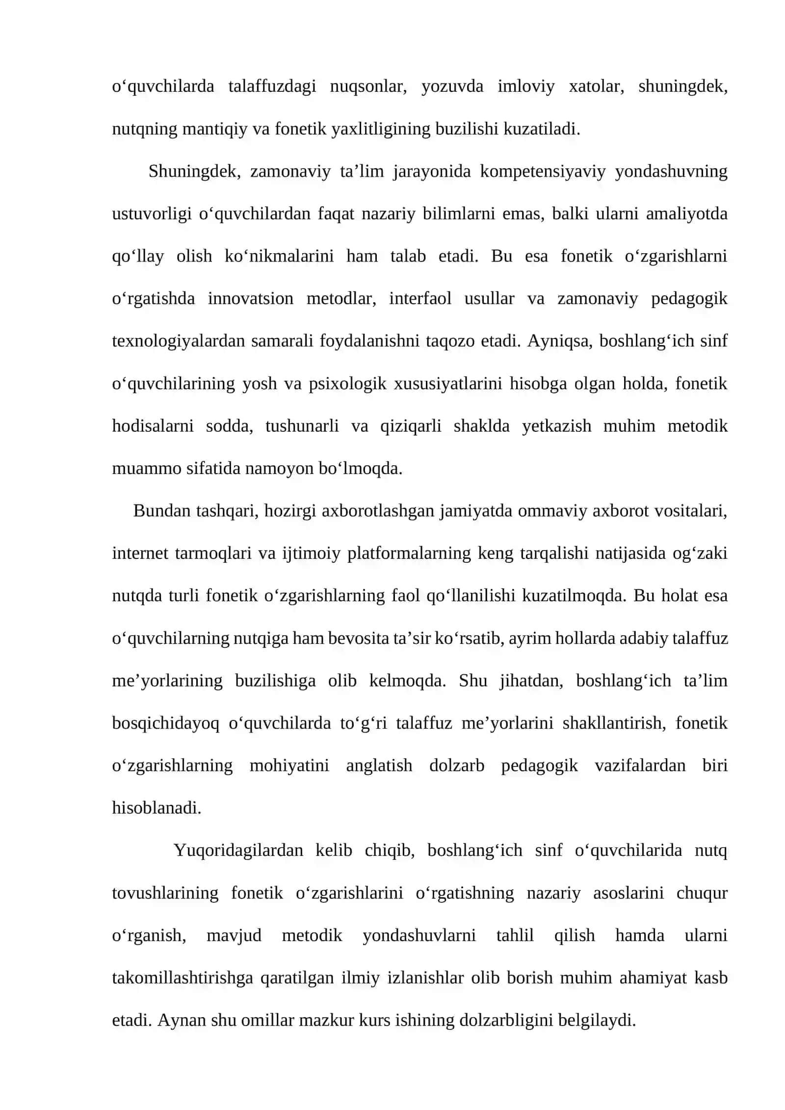 “Nutq tovushlarining fonetik oʻzgarishlari” 4