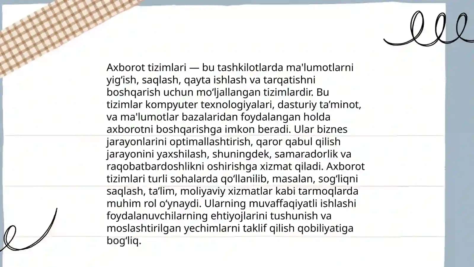 Ma'lumot va Axborot hujjatlari 4