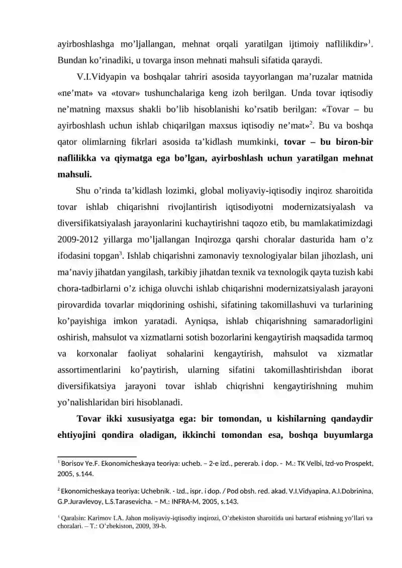 TOVAR VA PUL MUNOSABATLARI 4