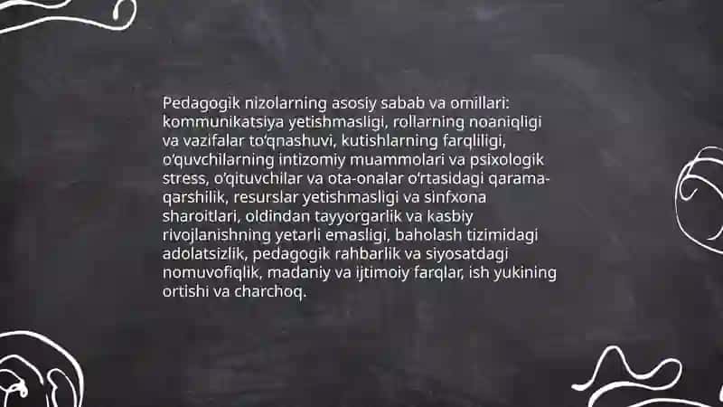Pedagogik nizolar va ularni oldini olish yo'llari 4
