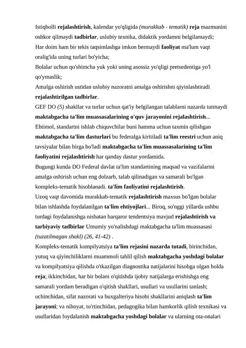 MAKTABGACHA TA'LIM TASHKILOTINING OYLIK REJASINI TUZISH 4