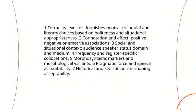 Semantic classification of words |or neutral, colloquial, and literary words 4