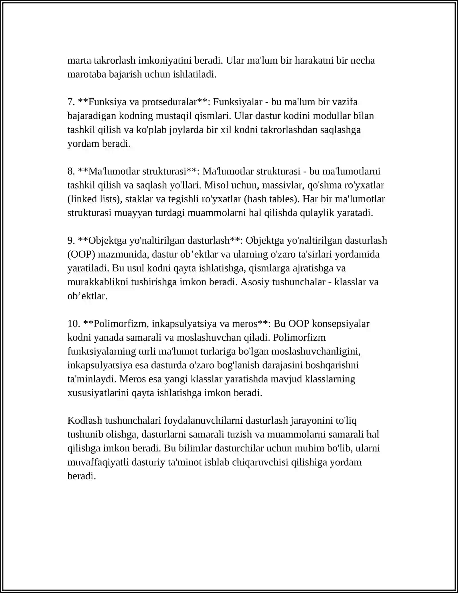 KODLAR HAQIDA 4
