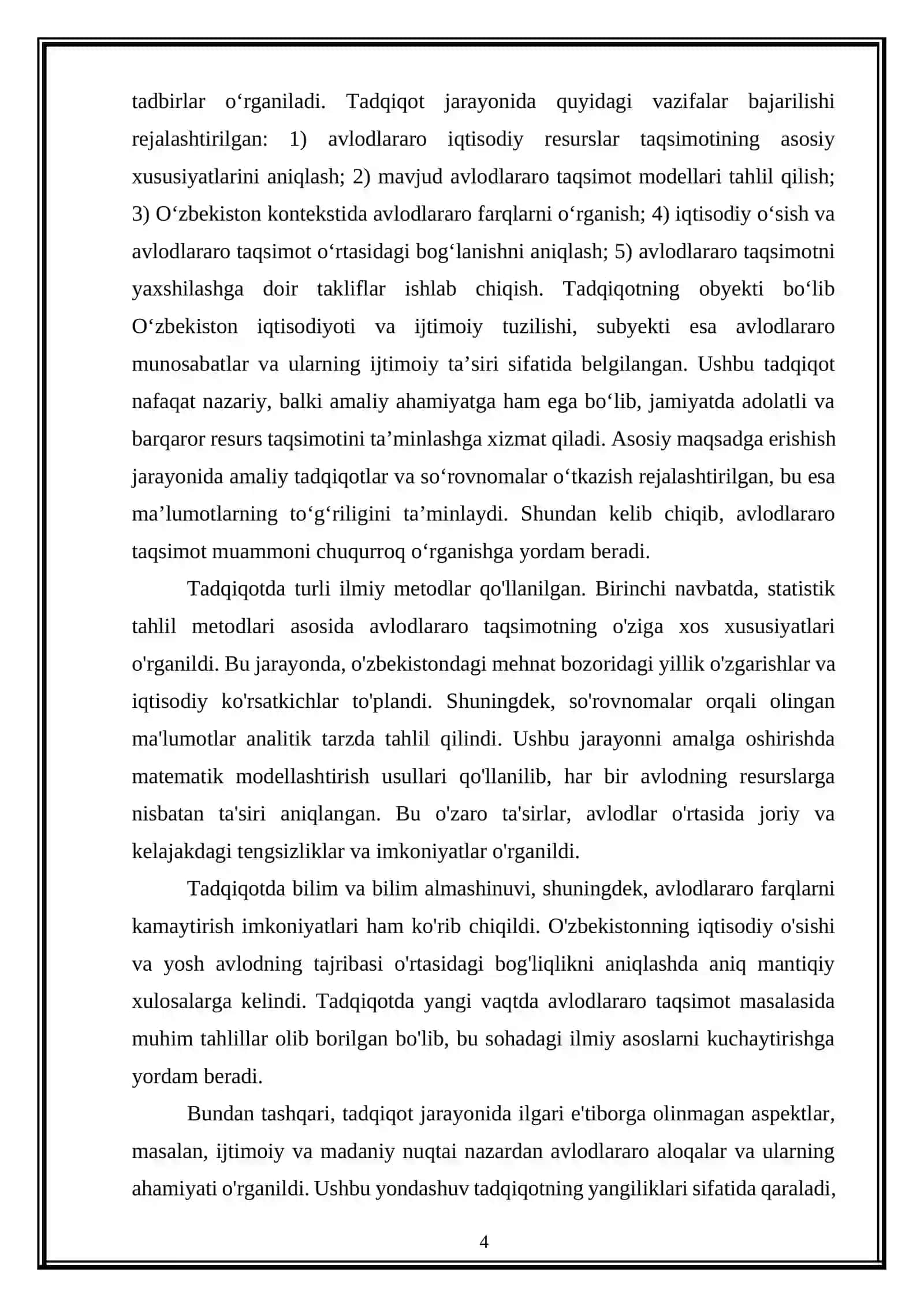 OVERLAPPING GENERATIONS MODELI VA AVLODLARARO TAQSIMOT 4