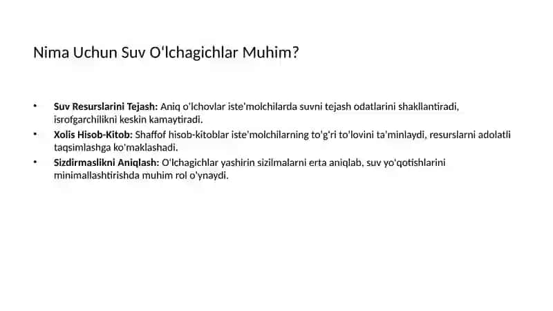 Suv oʻlchagich asboblari 4
