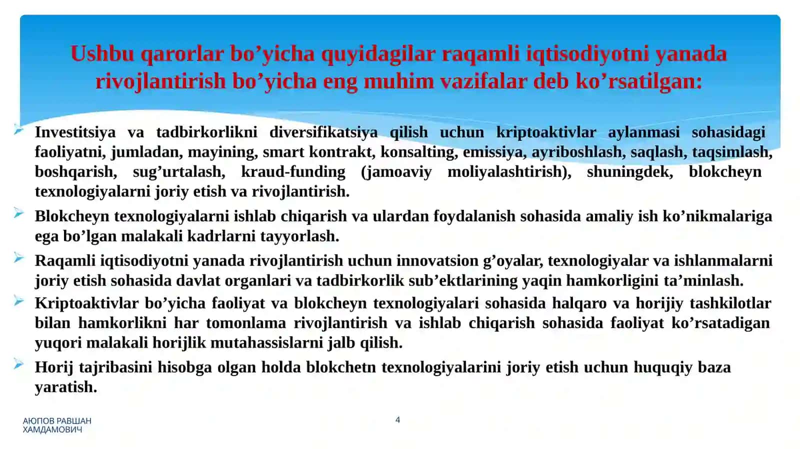 Raqamli valyutalar va ularning rivojlanishi 4