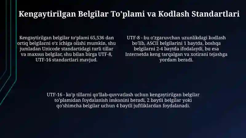 Chiziqlar va kengaytirilgan belgillar 4