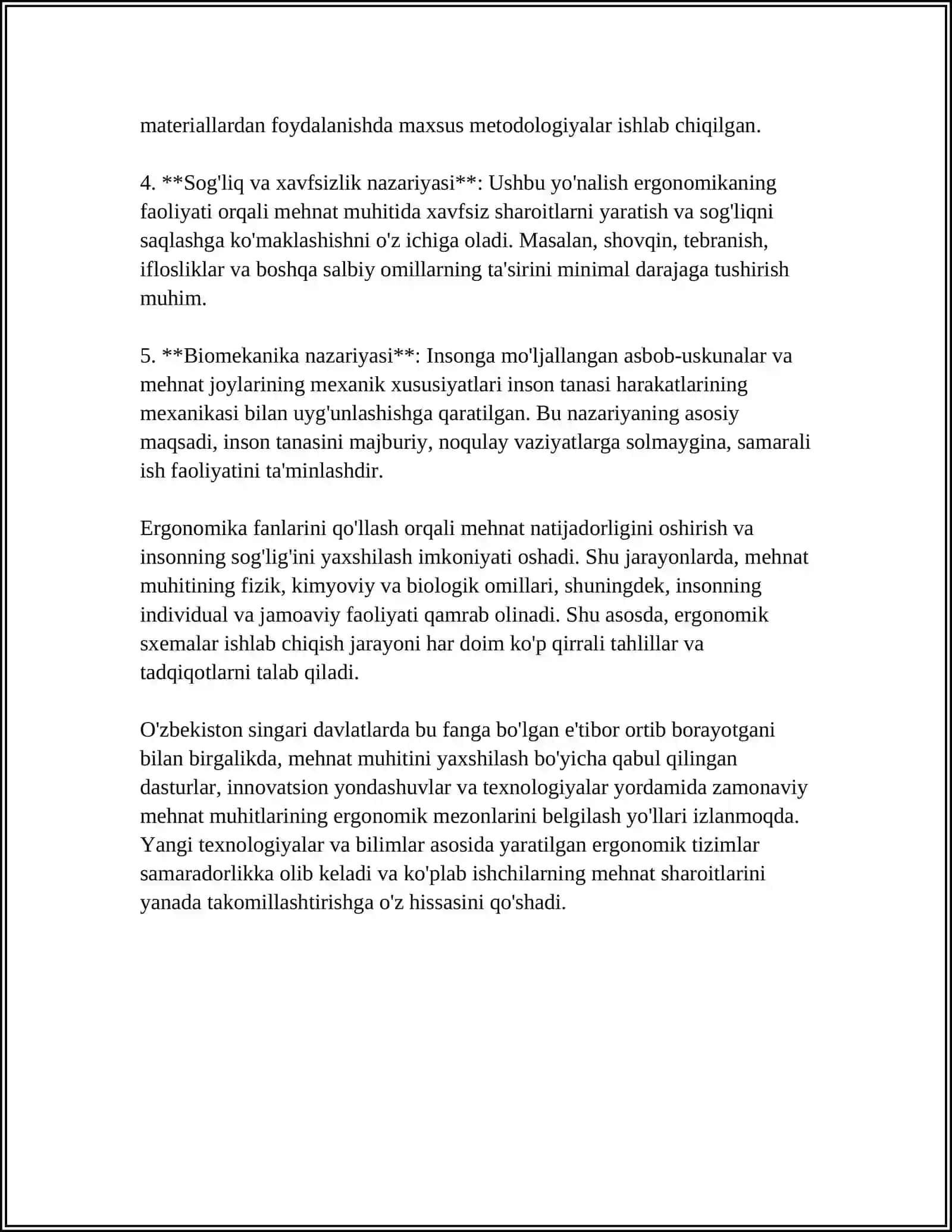 ERGANOMIK SXEMALAR ISHLAB CHIQARISH 4