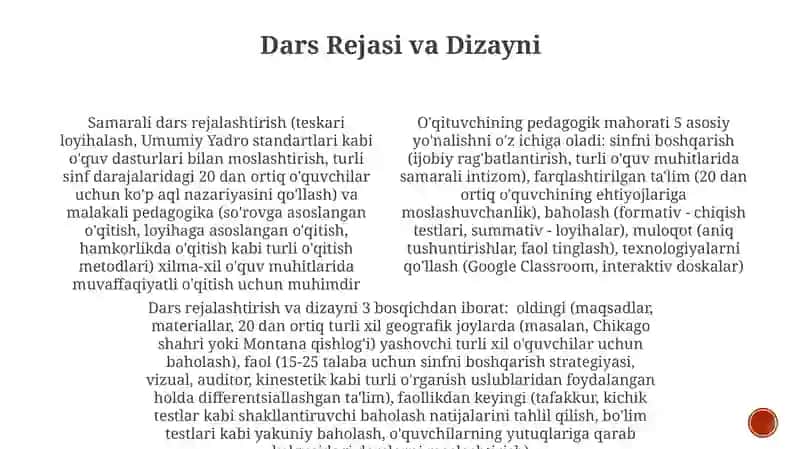 Õquvchining pedagogik maxorati 4