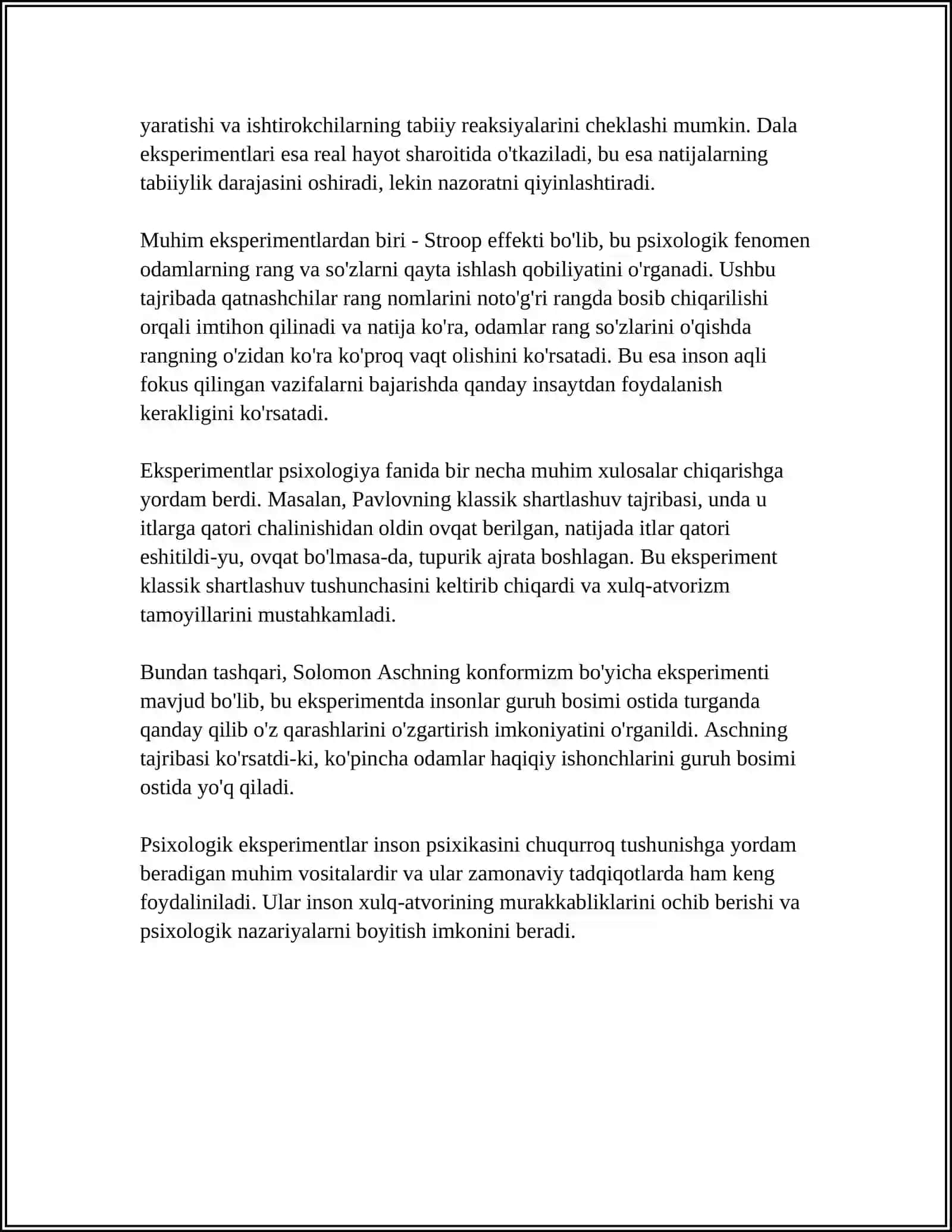 PSIXOLOGIK EKSPERIMENTNING ASOSLARI 4