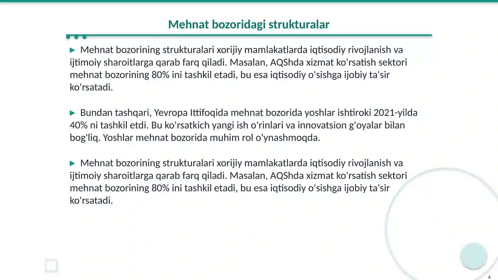 Xorijiy mamlakatlarda mehnatga oid munosabatlar 4