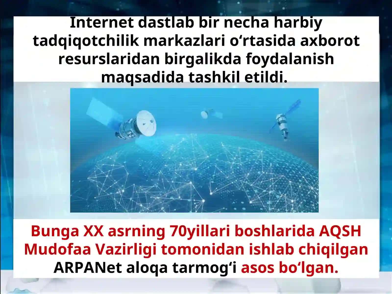 7-sinf Informatika fanidan Axborotli olam muammolari va internet mavzuda ochiq dars ishlanma 4