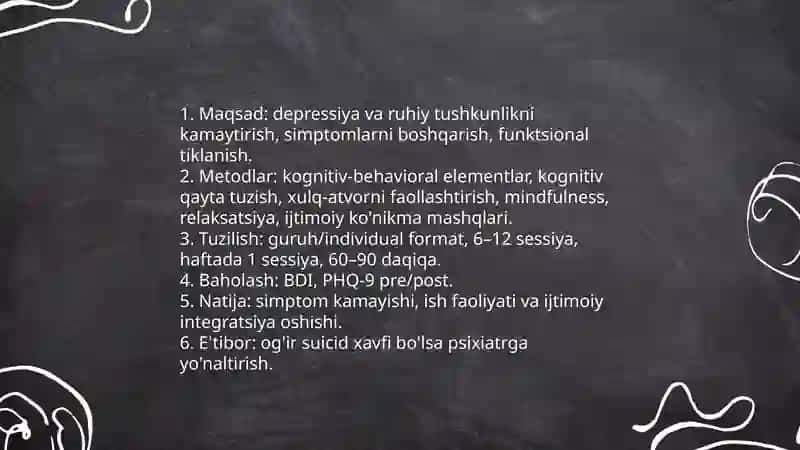 Psixologik treningni turli xil ko'rinishlardagi muammolarga bo'lgan munosabatlari 4