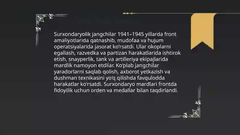 O'zbekiston jangchilarining jasoratlari 4