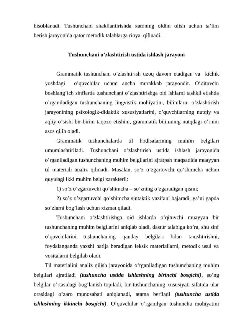 Grammatika va so’z yasalishiga oid tushunchalarni shakllantirishning metodik asoslari 4