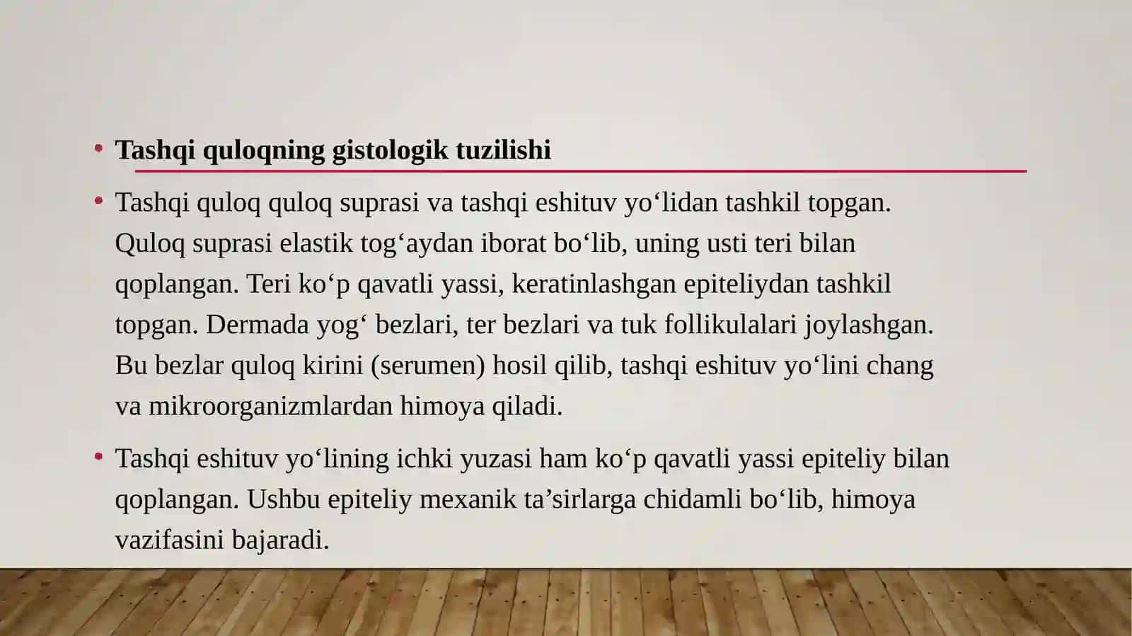 Gistologiya fanidan tayyorlagan taqdimoti 4