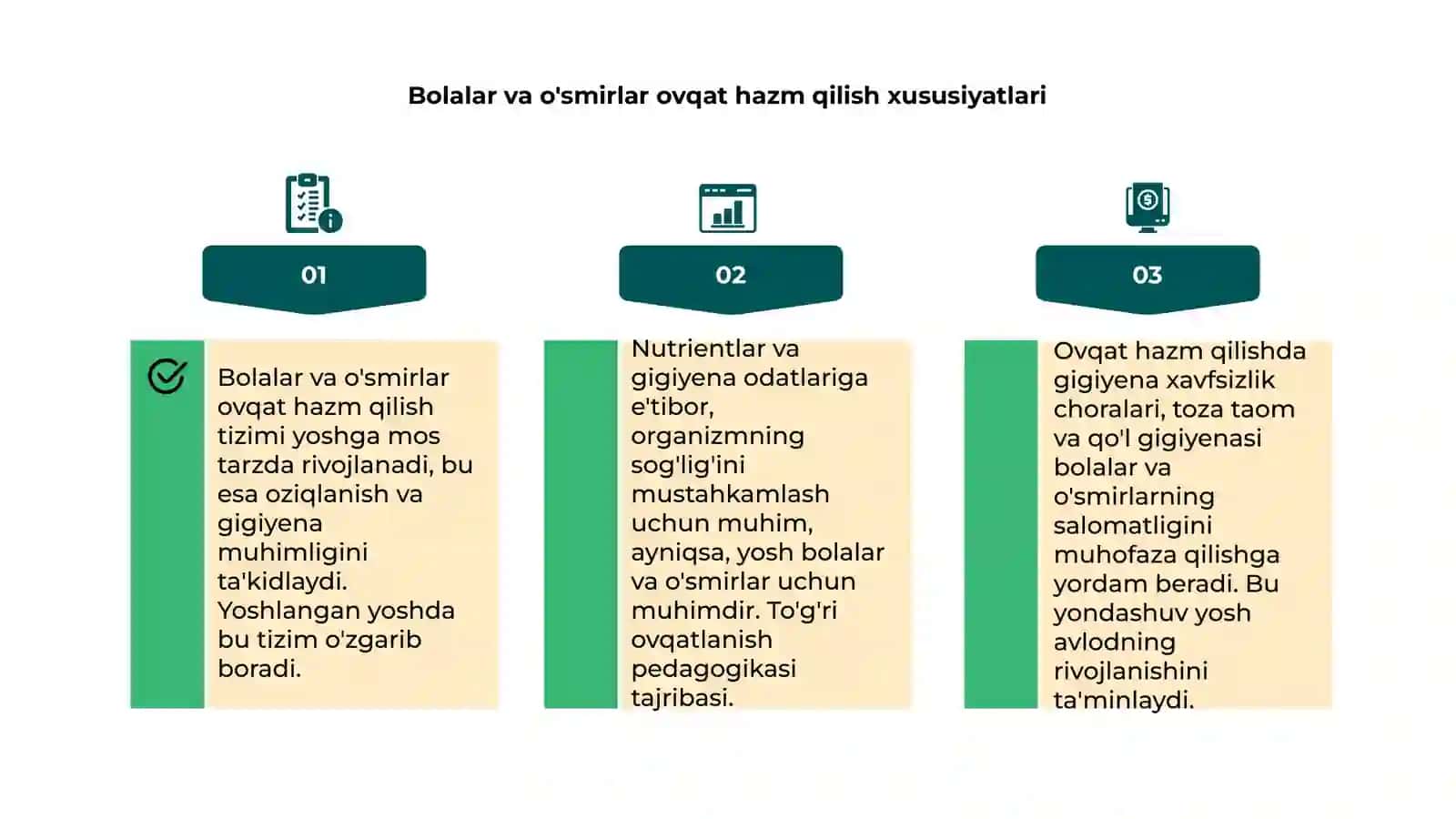 Ovqat hazm qilish sistemasining yosh xususiyatlari va gigiyenasi 4