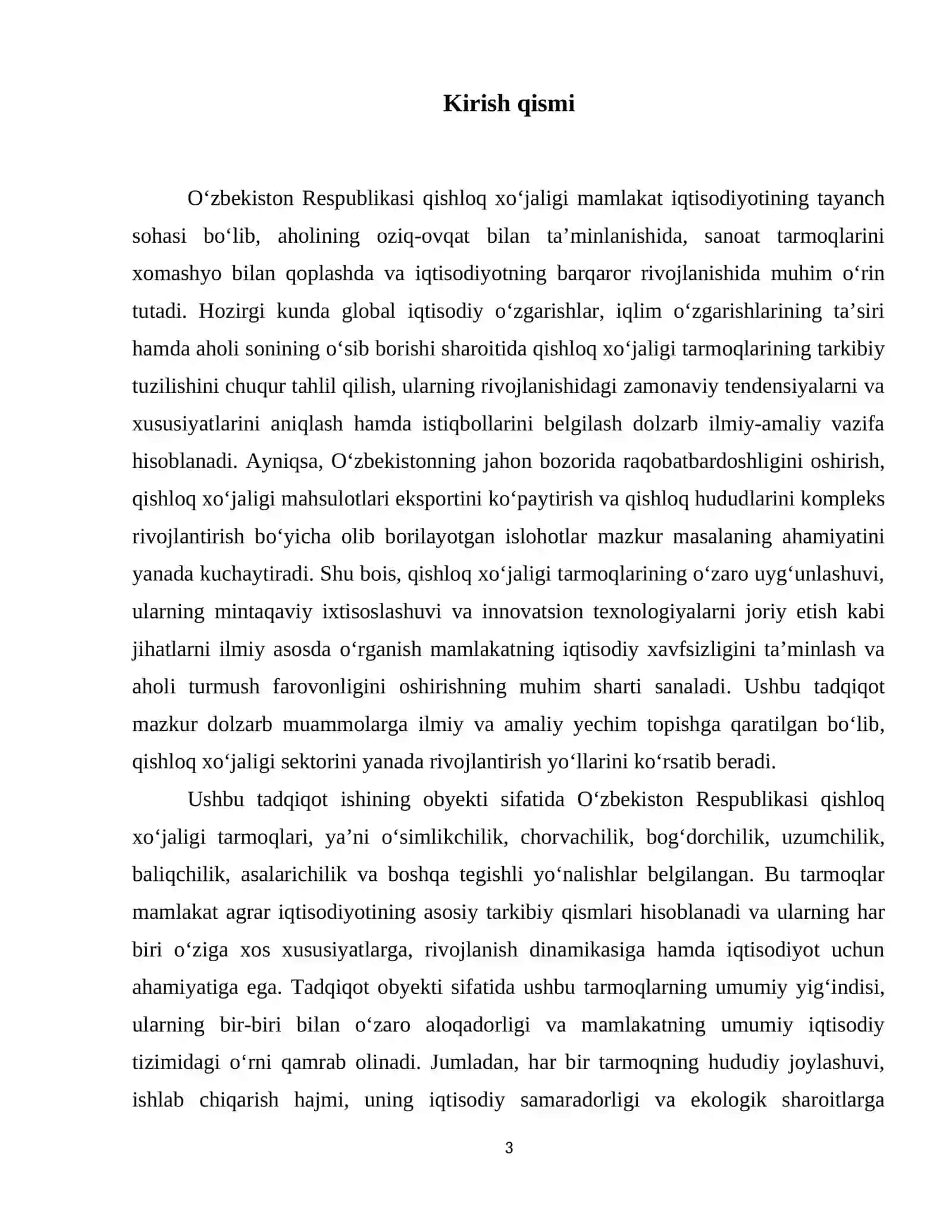 Oʻzbekiston qishloq xoʻjaligi tarmoqlari tarkibi va rivojlanish xususiyatlari 4