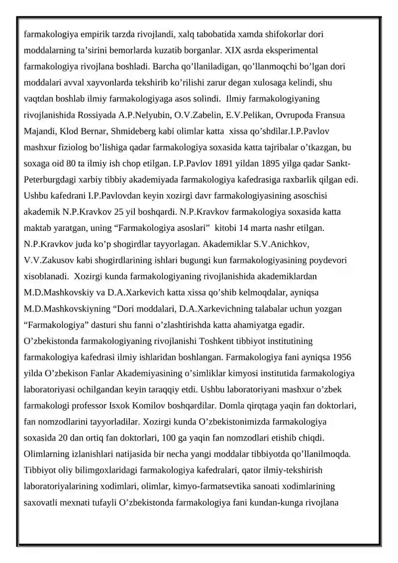 Farmakologiya Tibbiyoti 4