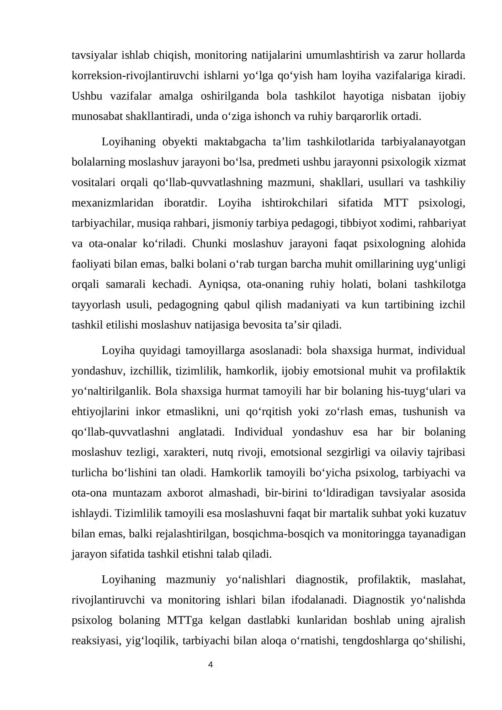 Maktabgacha ta’lim tashkilotlari psixologi 1- guruh tinglovchisi 4