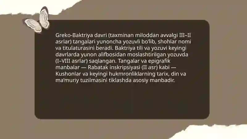 Kharoshti va Brahmi yozuvlari: Kushon va Tokhariston manbalari 4