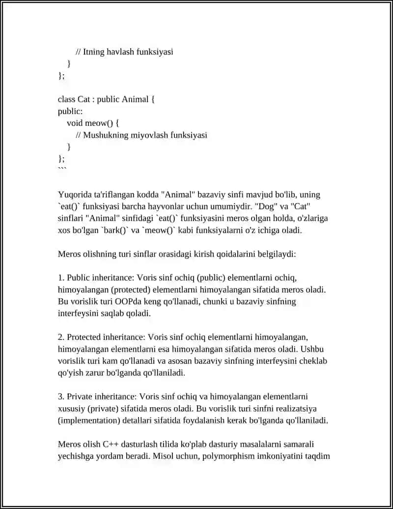 Voris SINFLAR YARATISH VA ULAR YORDAMIDA MASALALARNI YECHISH 4