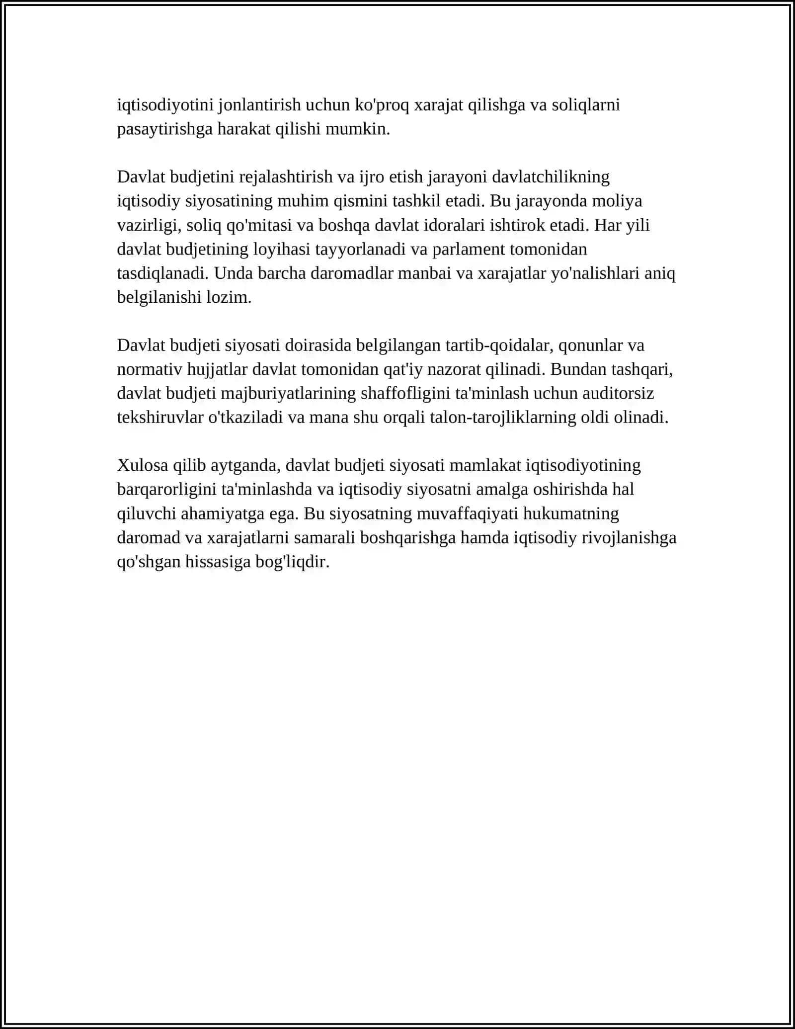 BUDJET SOLIQ SIYOSATI VA AMAL QILISHI 4