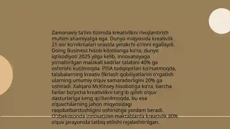 Zamonaviy mutaxassis tayyorlashda kreativ fikrlash 4