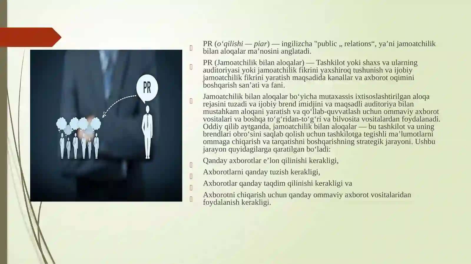O'zbekistonda jamoatchilik bilan aloqalarni o'rganish holati 4