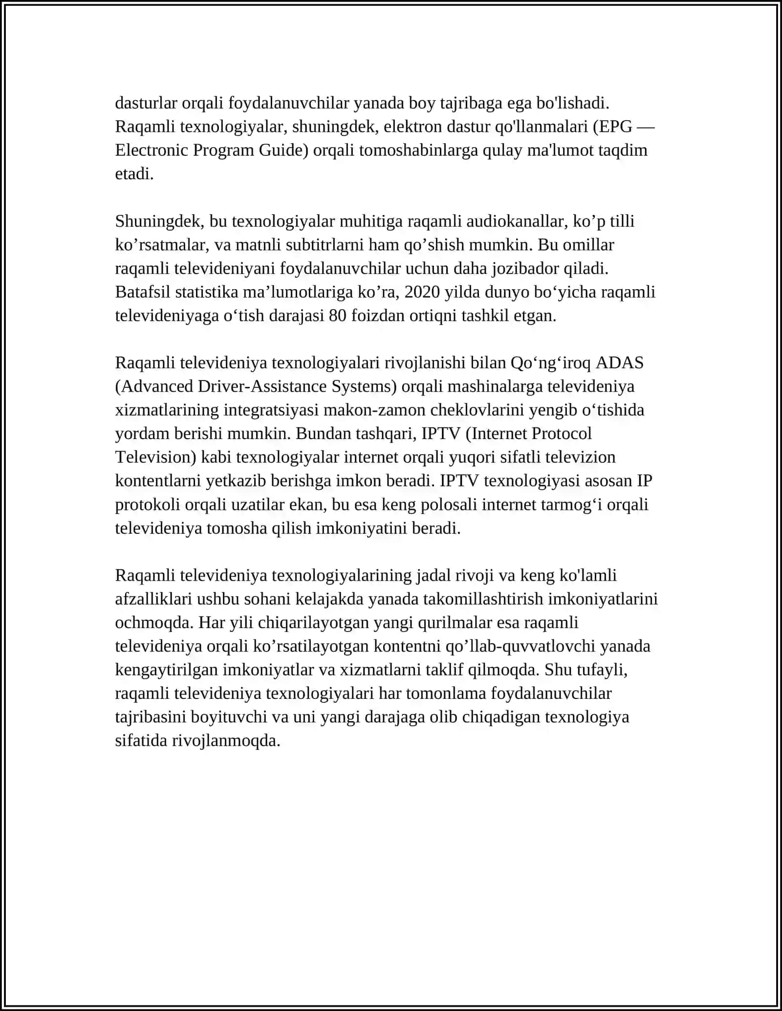 MEDIA TEXNOLOGIYALAR KUNDALIK HAYOTDA 4
