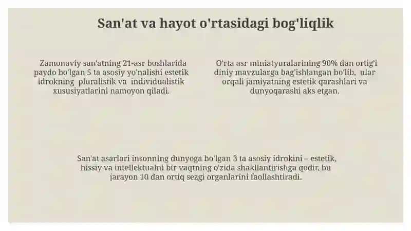 Dunyoni estetik idrok etishda badiiy asarlarning oʻrni 4