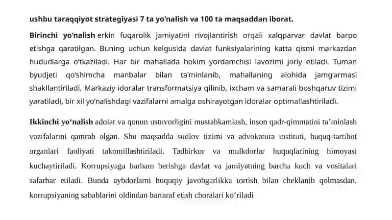 2022-2026- yillarda Oʻzbekistonda taraqqiyot strategiyasi 4
