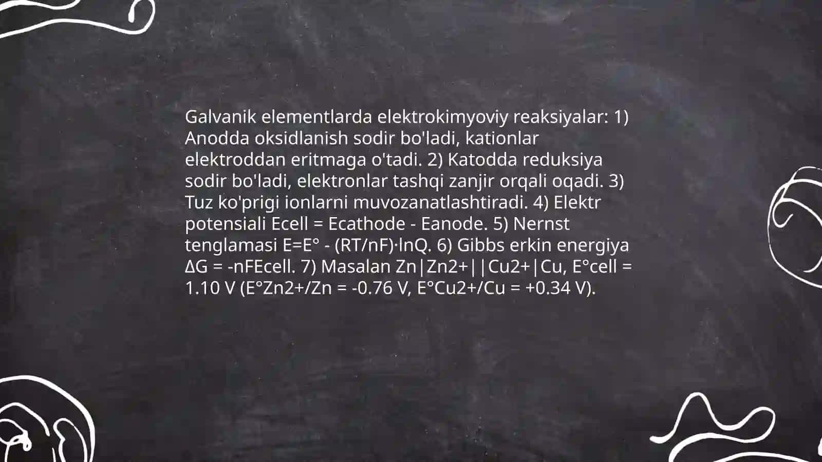 Galvanik elementlar. Akkumlyatorlar 4