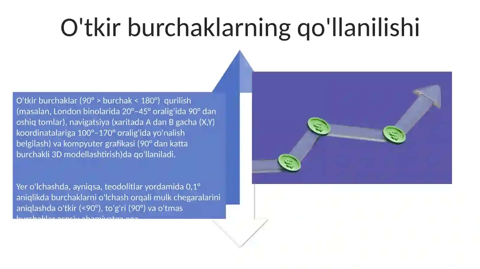 Burchak olchov tyrlarini o'rganish va har bir olchov turining qo'llanish sohasini aniqlash 4