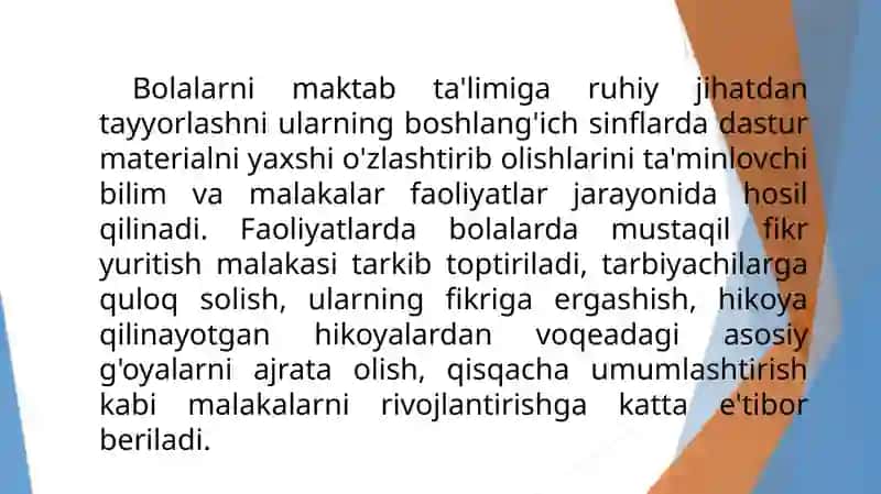 Ilk va maktabgacha yoshdagi bolalar pedagogikasi fanining predmeti va asosiy vazifalari.pptx 4