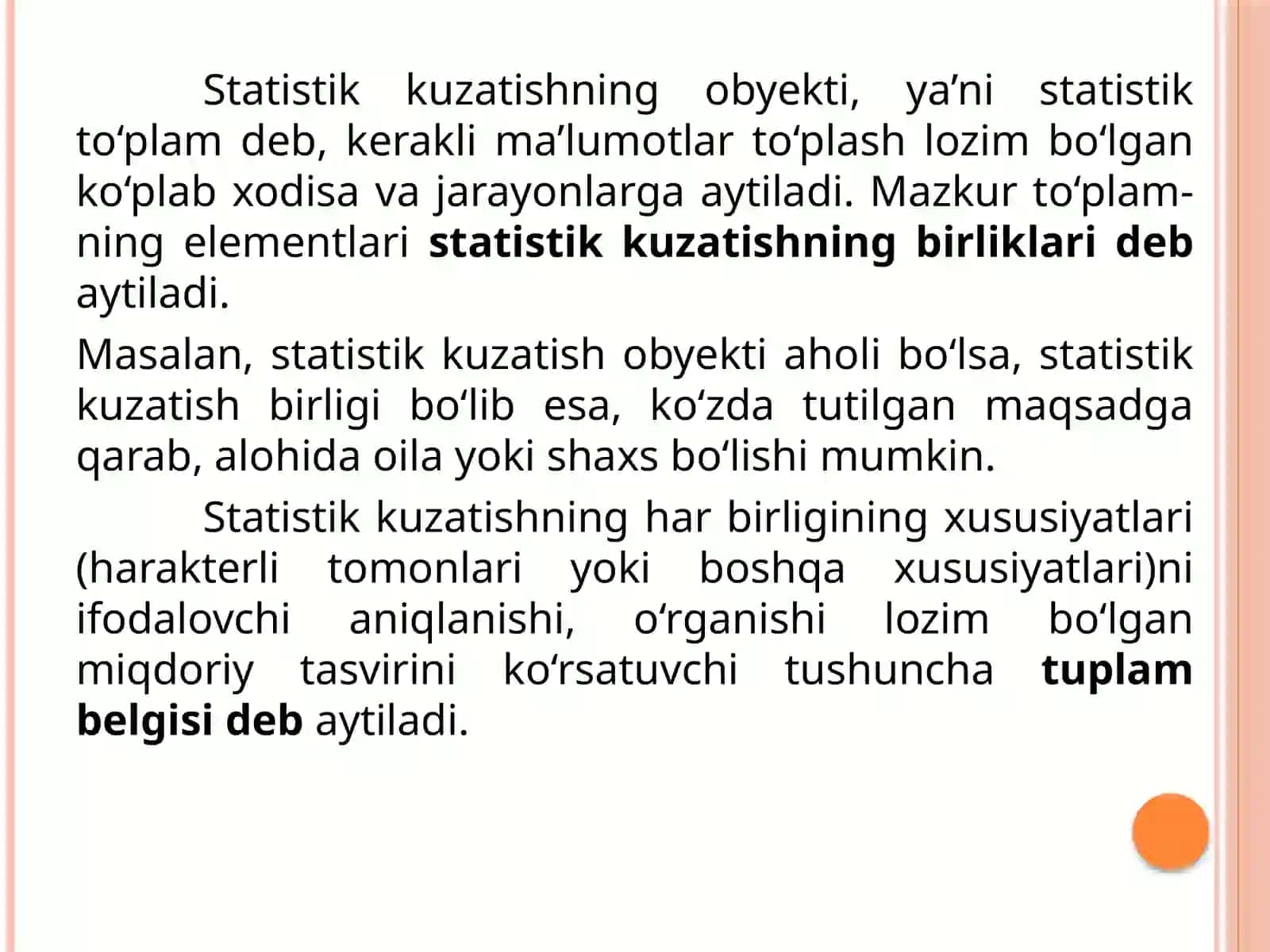 Statistik ma’lumotlarni to‘plash nazariyasi va amaliyoti 4