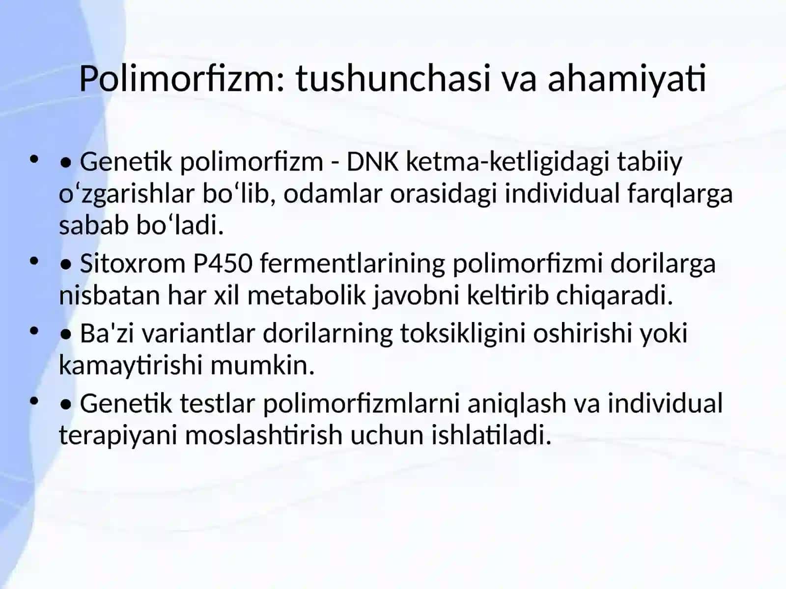 Sitoxrom P450 Oqsili Polimorfizmi va Kimyoviy Kanserogenez 4