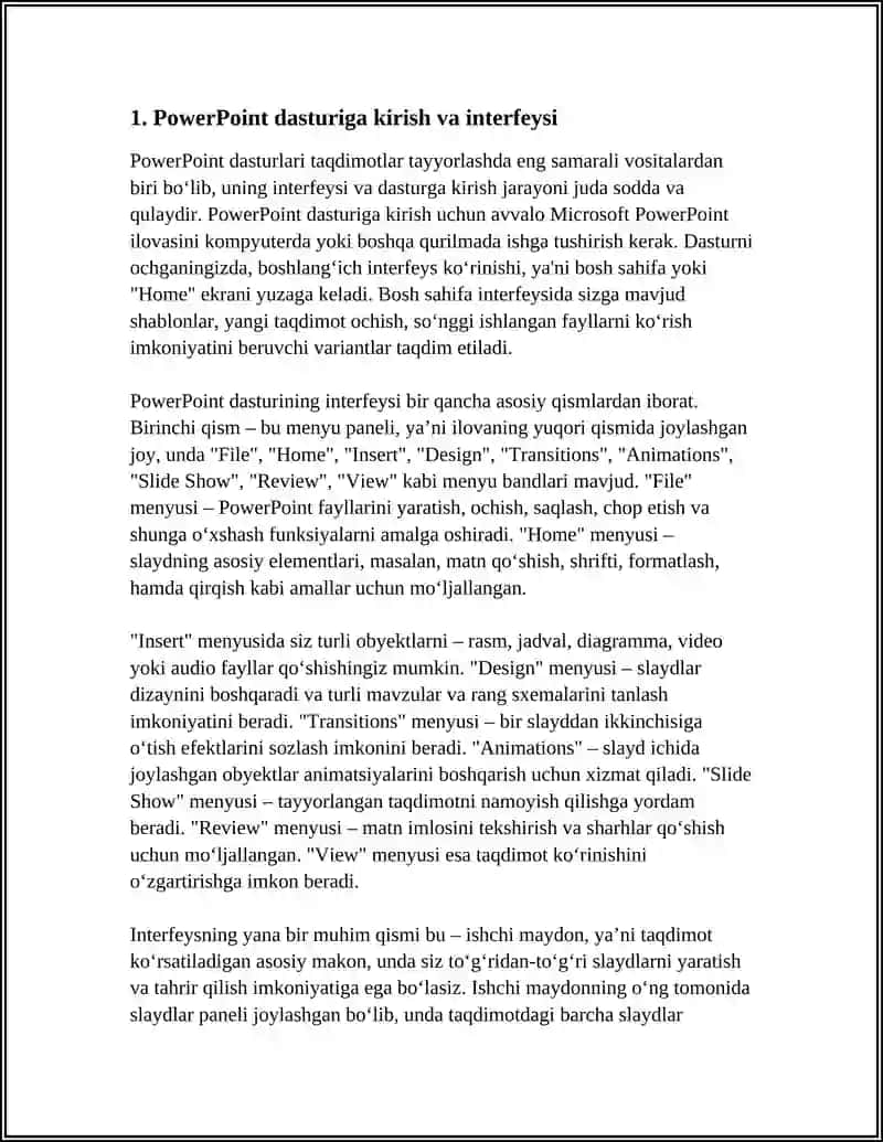 POWER POINT DASTURLARI ULARDAN FOYDALANISH ASOSLARI PREZENTATSIYALAR YARATISH RASMLARNI SAQLASH VA YUKLASH VA ULARNI TAHRIRLASH 4