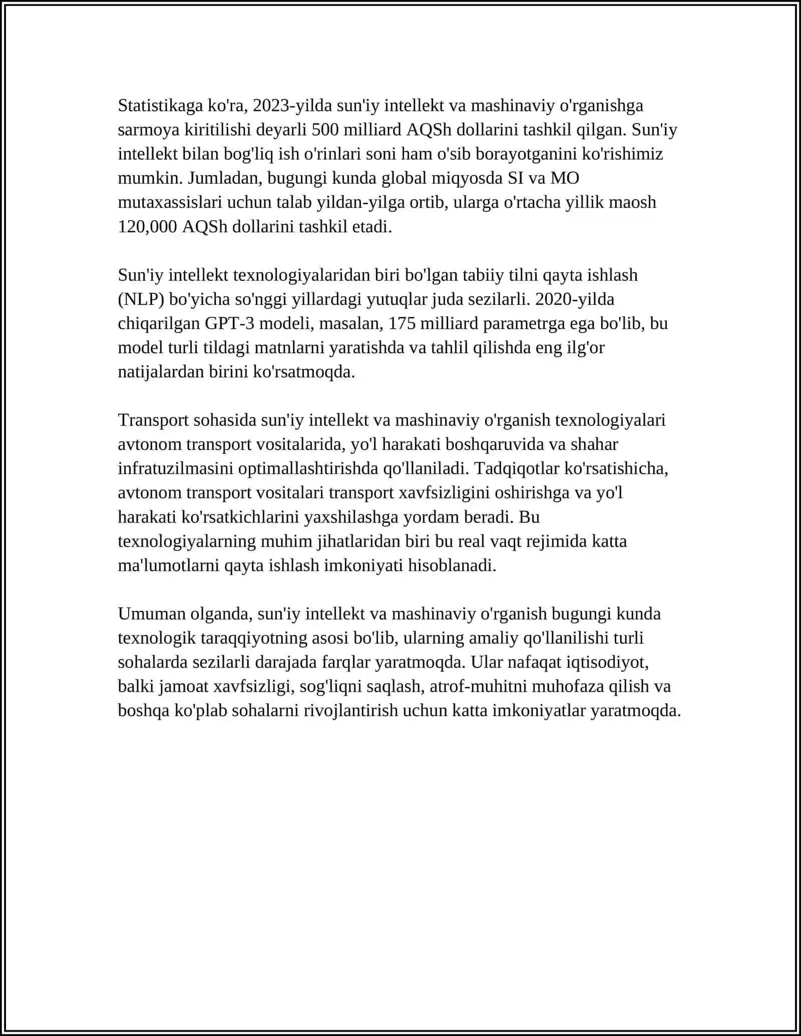RAQAMLI TEXNOLOGIYALAR 4
