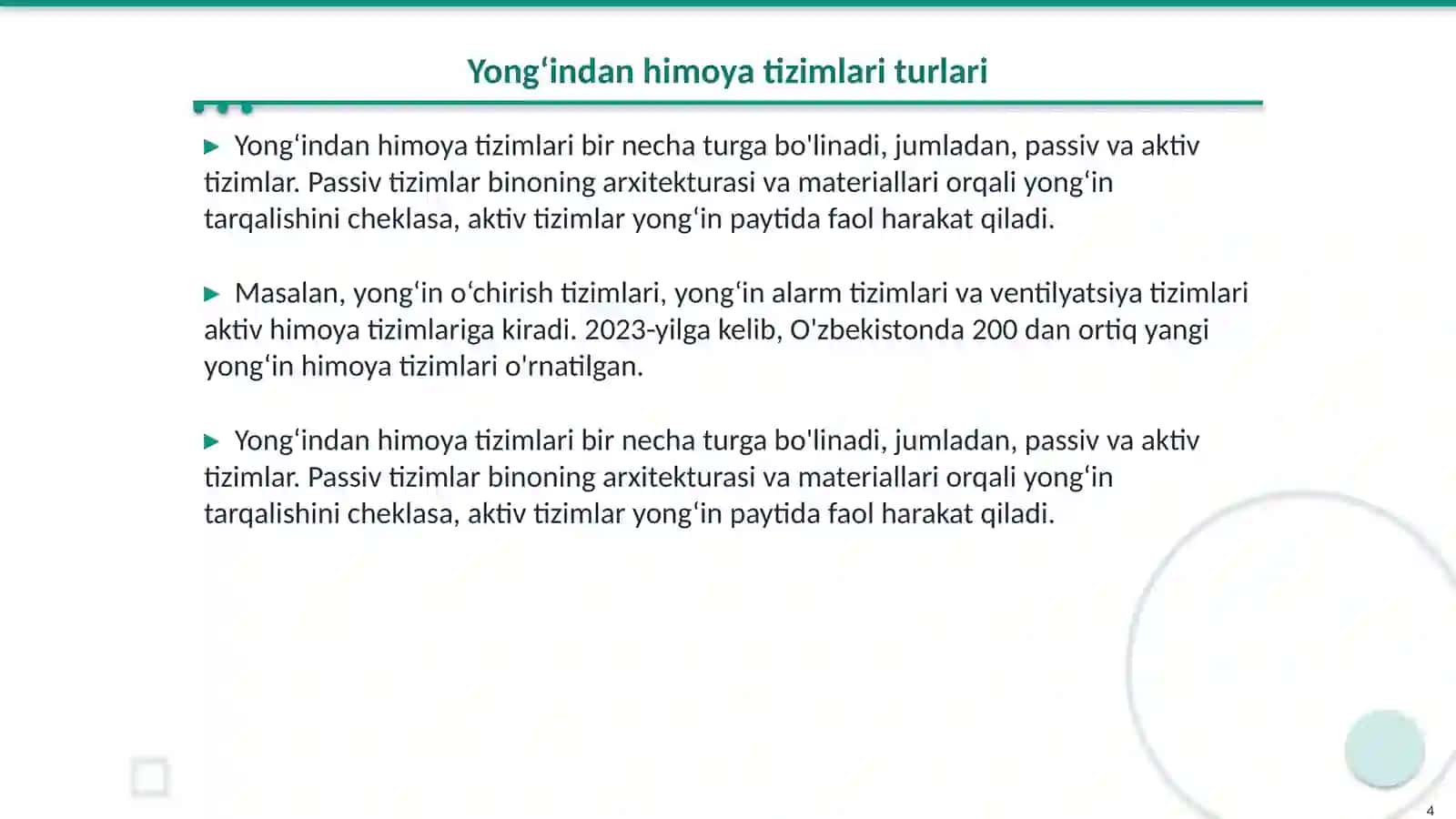 Yong‘indan himoyalanishning zamonaviy texnik vositalari 4
