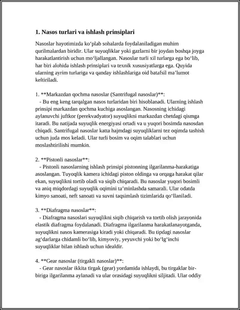 NASOSLAR VA NASOS STANTSIYALARI 4