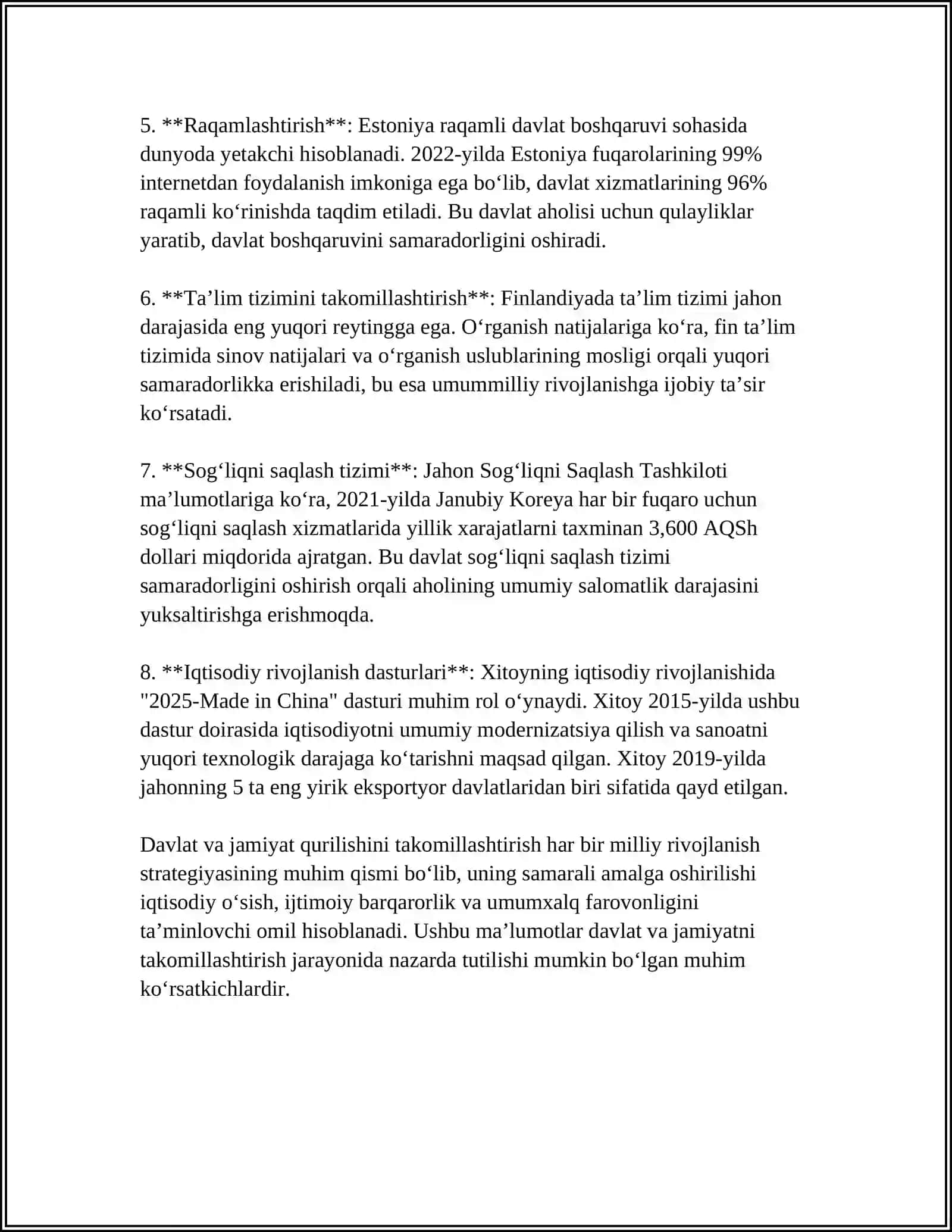 2017–2021-YILLARGA MO‘LJALLANGAN O‘ZBEKISTON RESPUBLIKASINI YANADA RIVOJLANTIRISH BO‘YICHA HARAKATLAR STRATEGIYASI 4
